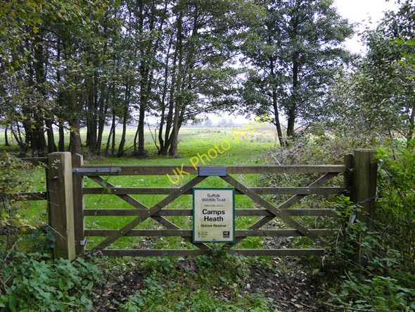 Photo 6"x4" Gate to Camps Heath Nature Reserve Camps Heath c2010
