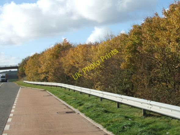 Photo 6"x4" Lay-by with autumn colour by A30 South Tawton c2010