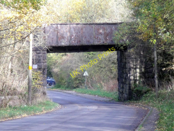 Photo 6"x4" Railway bridge to Caldon Low Quarry Cauldon c2010