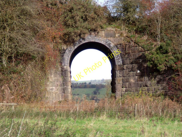 Photo 6"x4" Bridge on the Waterhouses Branch Line Cauldon c2010