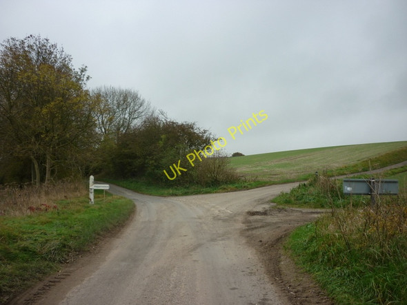 Photo 6"x4" Left to Fimber, right to Fridaythorpe Fridaythorpe c2010