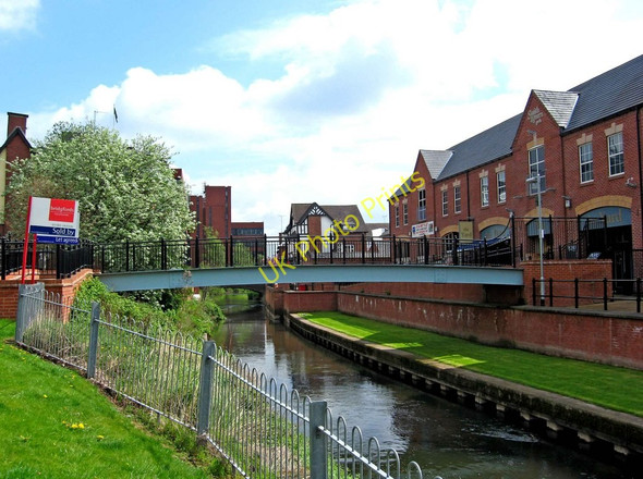 Photo 6"x4" Footbridge over the River Sow (1) Stafford c2010