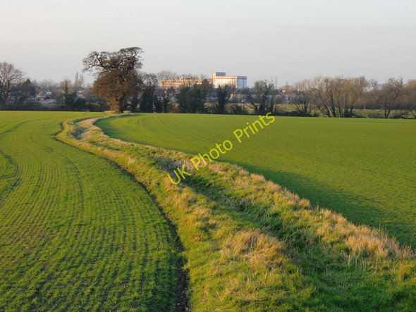 Photo 6"x4" View across fields near Norwood Green Southall c2010
