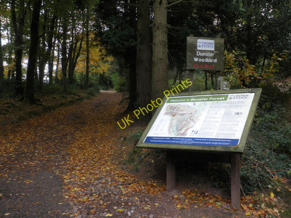 Photo 6"x4" Information board, Crown Estate, Hopcott Common Minehead c2010