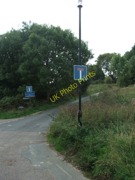 Photo 6"x4" Road junction below Luccombe Village Shanklin c2010