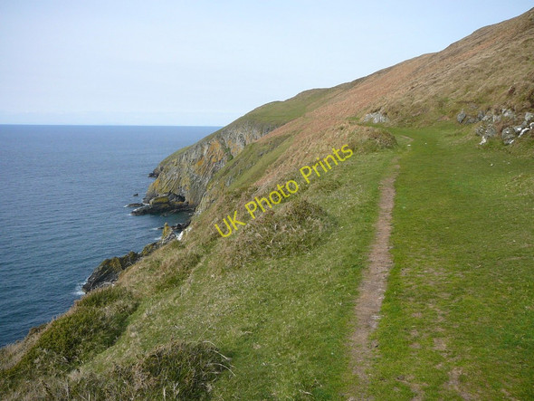 Photo 6"x4" Coast path below Corrins Hill Peel\/SC2484 c2010