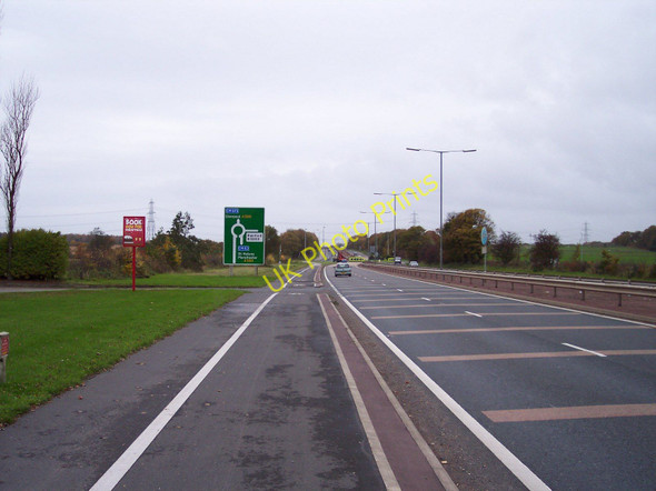 Photo 6"x4" Approach to East Lancs Roundabout at Blind Foot Road junction Moss Side\/SJ4497 c2010