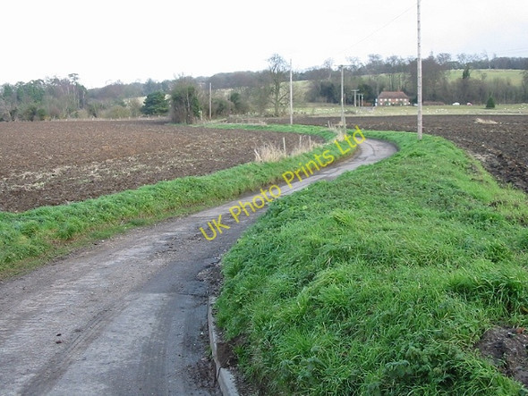 Photo 6"x4" Footpath to Bourne Park Road Bishopsbourne c2007