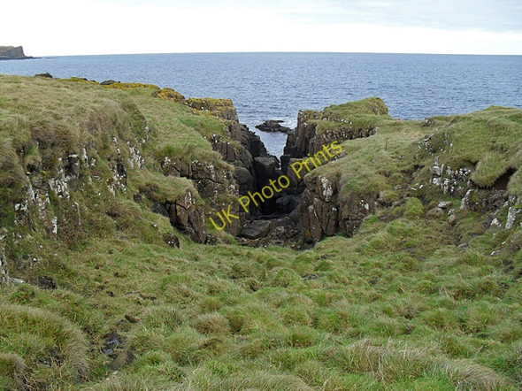 Photo 6"x4" Small geodh on the east coast of Staffin Island Stenscholl c2010