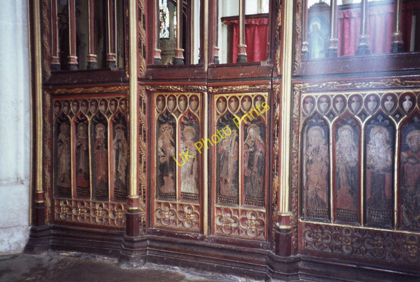 Photo 6"x4" Rood Screen, Church of the Holy Trinity, Torbryan, Devon Broadhempston c1993