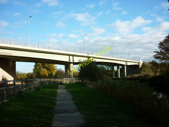 Photo 6"x4" Bridge #2A the A63 goes over the Selby canal Selby c2010