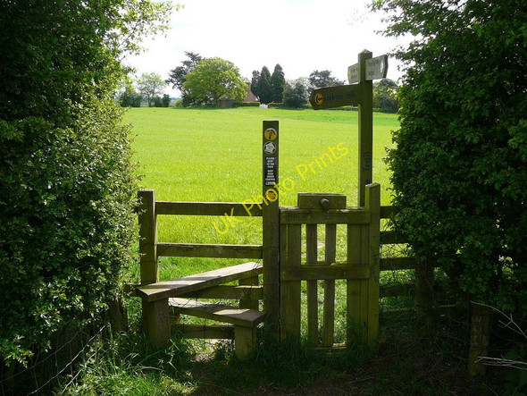 Photo 6"x4" Stile on Sandstone Trail near Pearl Farm Bell o' th' Hill c2010