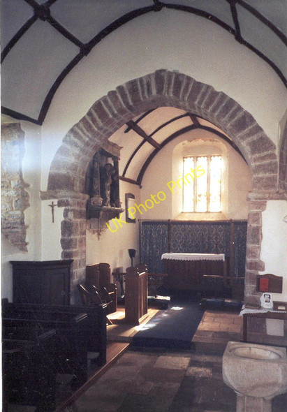 Photo 6"x4" Interior of St. Mary's, Upton Hellions, Devon Upton Hellions c1995