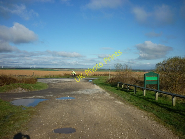Photo 6"x4" A cyclist on Broad Dubb Road Brown Bank\/SE2153 c2010