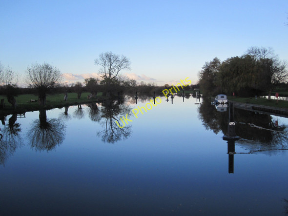 Photo 6"x4" River Thames above the weir at Day's Lock Little Wittenham c2010