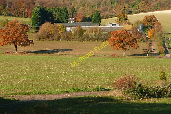 Photo 6"x4" View towards Grange Farm Radnage c2010