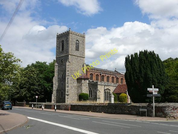 Photo 6"x4" All Saints Church at Hopton Hopton\/TL9979 c2010