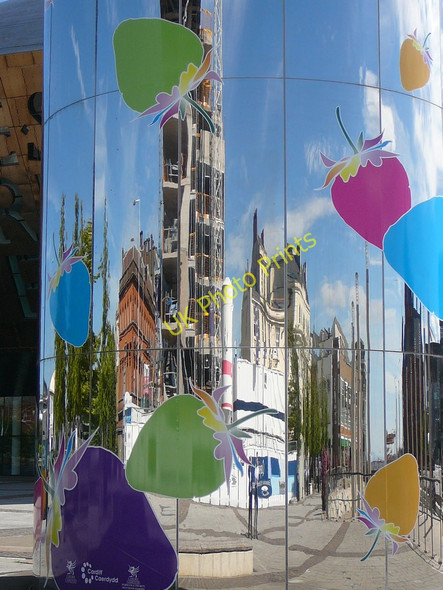 Photo 6"x4" Mirror feature by Welsh Millennium Centre, Cardiff Cardiff\/Caerdydd c2010