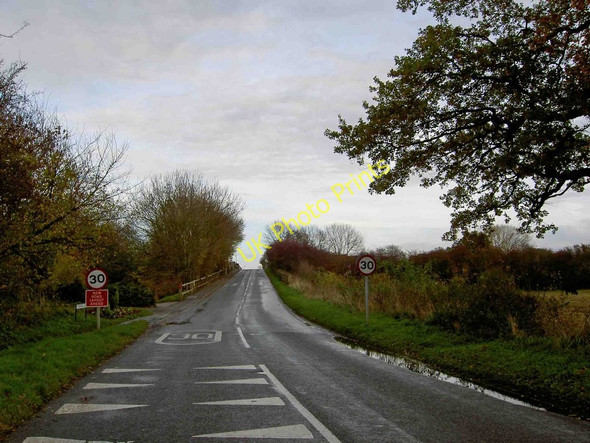 Photo 6"x4" Bridge over railway Church Fenton Barkston Ash c2010