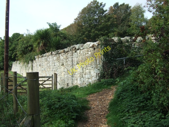 Photo 6"x4" Boundary wall beside coastal footpath in St Lawrence St Lawrence\/SZ5376 c2010