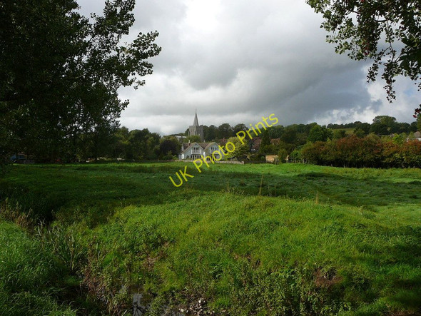 Photo 6"x4" Meadow north east side of Elham Elham c2010