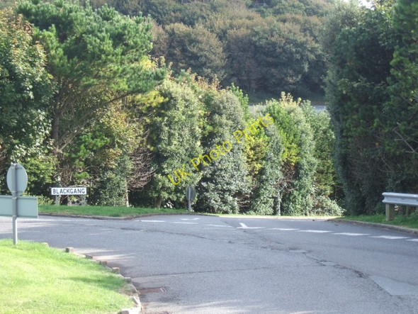 Photo 6"x4" Road to Blackgang from the roundabout on A3055 Blackgang c2010