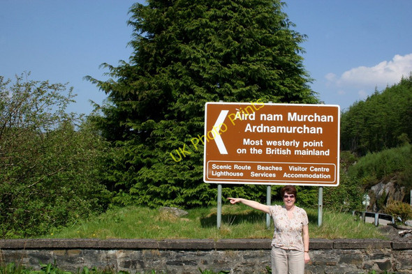 Photo 6"x4" Sign for Ardnamurchan Salen\/An Sailean c2008