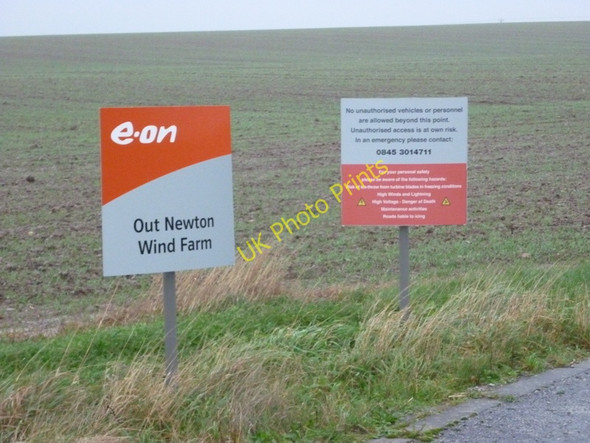 Photo 6"x4" The warning sign at Out Newton Out Newton c2010