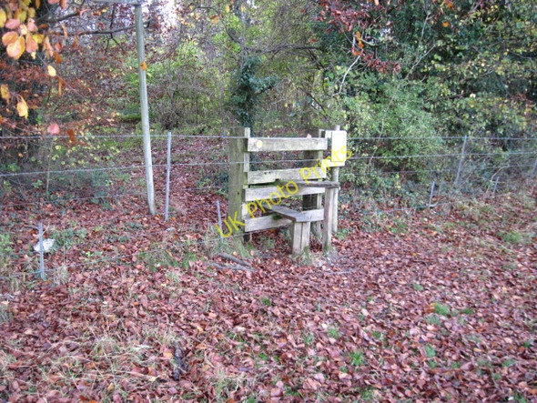 Photo 6"x4" Stile on footpath into Hen Wood East End\/SU6424 c2010