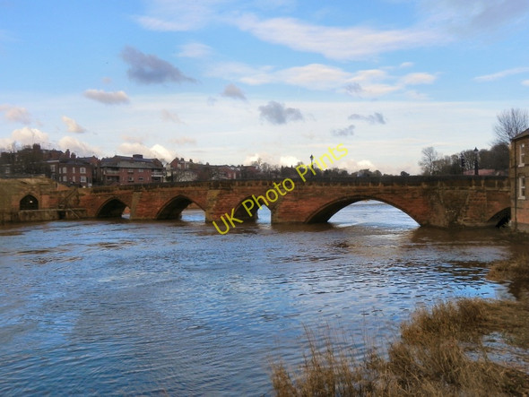 Photo 6"x4" Old Dee Bridge Chester c2010