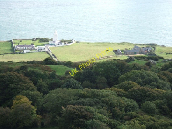 Photo 6"x4" St Catherine's Point and the lighthouse Blackgang c2010