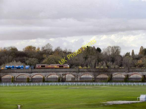 Photo 6"x4" Chester Viaduct And The Roodee Chester c2010