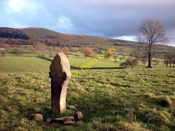 Photo 6"x4" The Cross Stone near Casterton Kirkby Lonsdale c2010