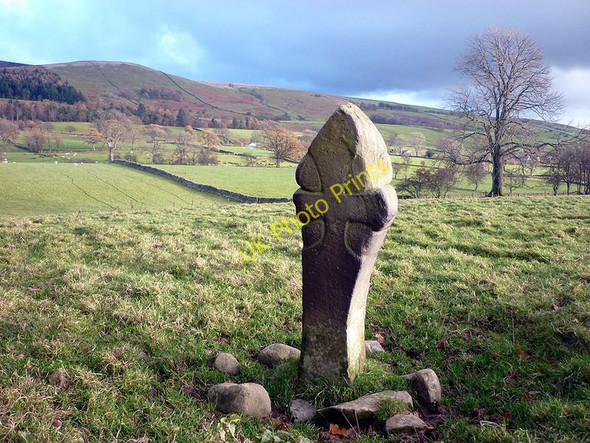 Photo 6"x4" The Cross Stone near Casterton Kirkby Lonsdale c2010 P1
