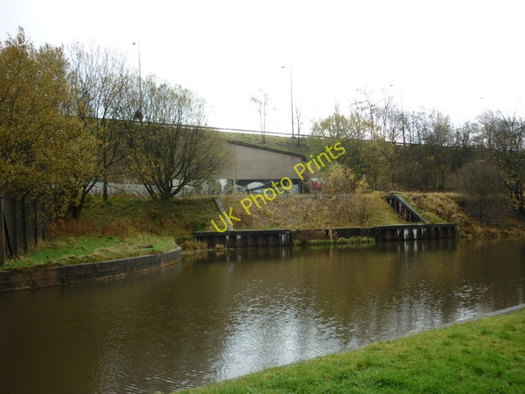 Photo 6"x4" Looking up to the M65 from the L & L canal Padiham c2010