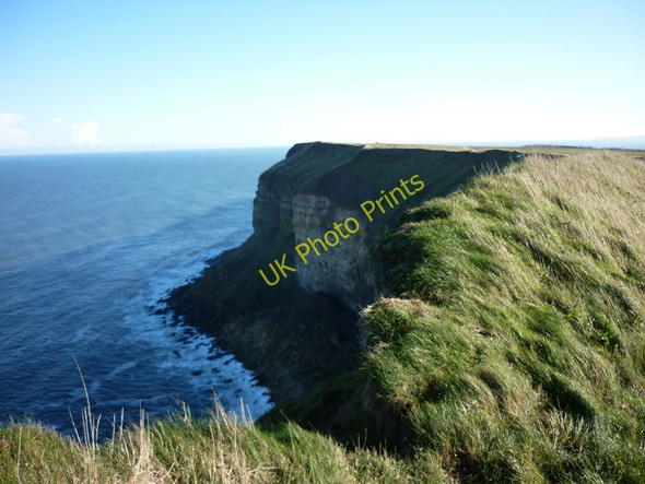 Photo 6"x4" North Cliff from the Cleveland Way Filey c2010