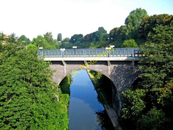 Photo 6"x4" Railway bridge and canal Smethwick c2010