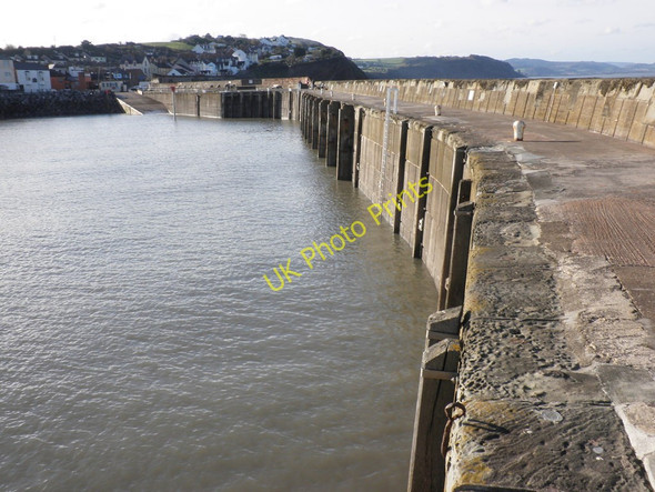 Photo 6"x4" Western pier, Watchet harbour Watchet c2010