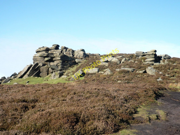 Photo 6"x4" Approaching White Tor Ashopton c2010