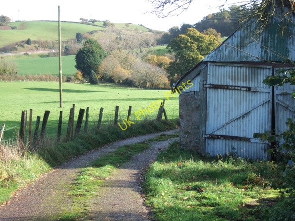 Photo 6"x4" Fields and a farm building, Peamore Alphington c2010