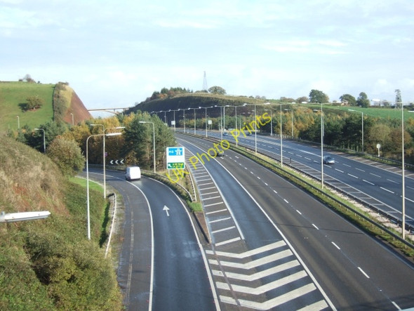 Photo 6"x4" The end of the A38 Kennford c2010