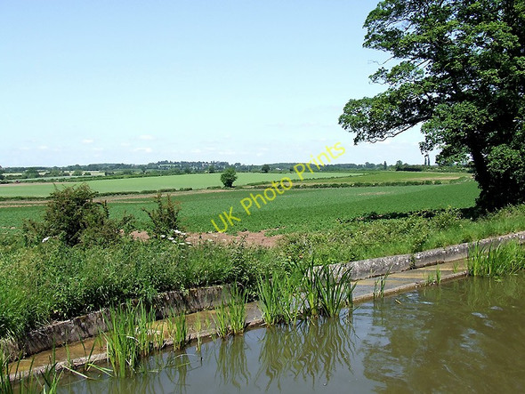 Photo 6"x4" Canal overflow and farmland near Snarestone, Leicestershire Snarestone c2010