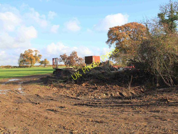 Photo 6"x4" Demolished building by unclassified country road Fenny Compton c2010