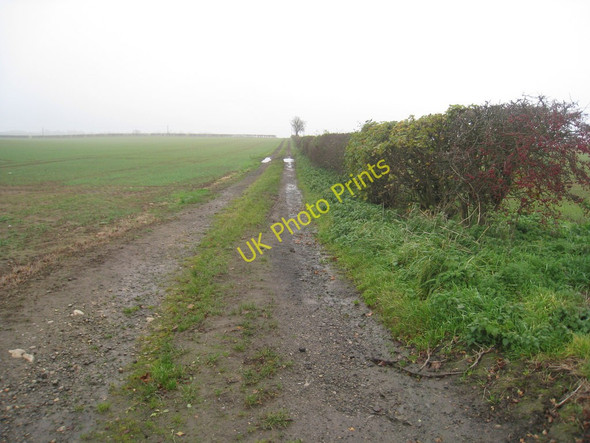 Photo 6"x4" Farm track near Grange de Lings Nettleham c2010