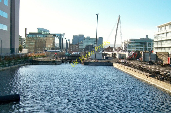Photo 6"x4" The Royal Canal from the Spencer Dock Bridge Ringsend c2010