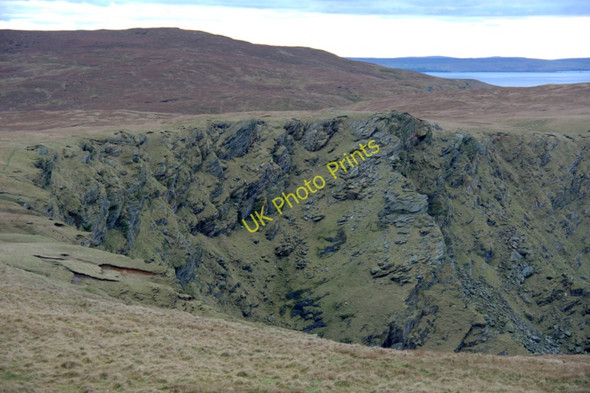 Photo 6"x4" Cliffs between Saito and Tonga, Hermaness Burrafirth c2010