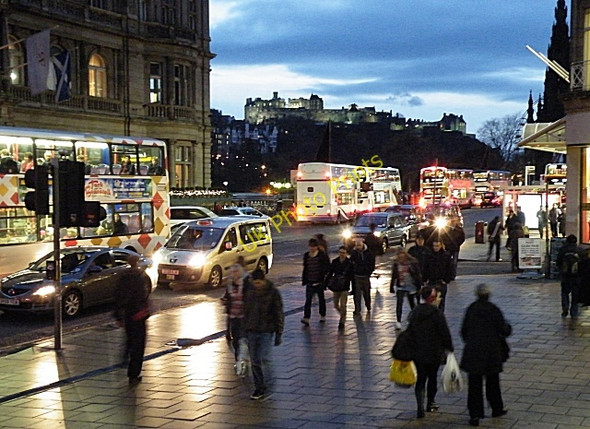 Photo 6"x4" Edinburgh in the Gloaming Edinburgh c2010