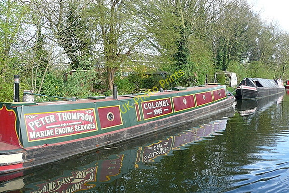 Photo 6"x4" Narrowboats on the Grand Union Canal Uxbridge c2010