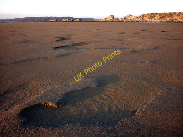 Photo 6"x4" Sand patterns, Warton Sands Carnforth c2010