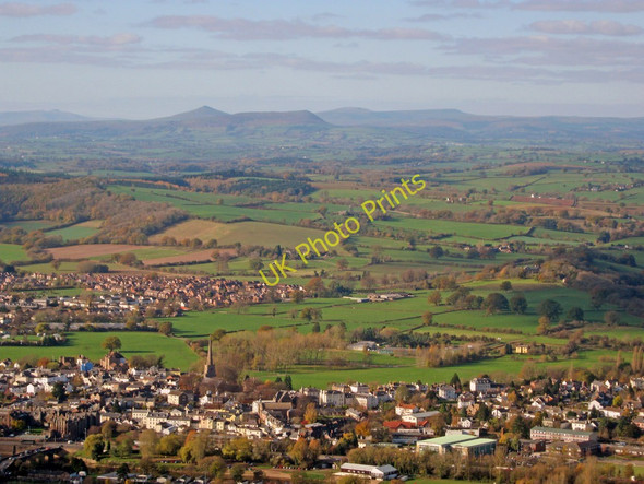 Photo 6"x4" Autumn view from the Kymin - 2 Monmouth\/Trefynwy c2010